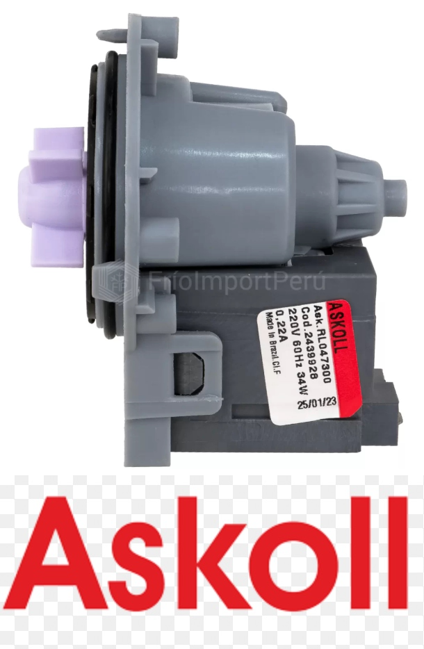 BOMBA ELE MAG 220V 34W 0.22A60HZ ASKOLL BOLSA BRAZIL