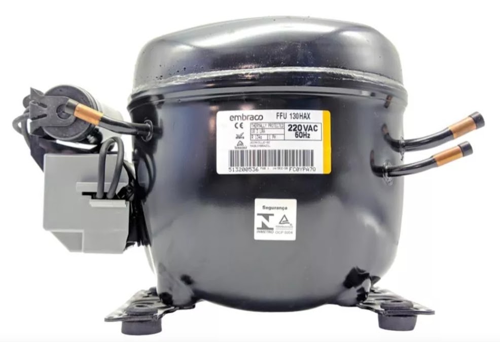 MOTOR COMPRESOR EMB 1/3+ R134A LBP/1290 MBP/ BTU 10.61 cm3 220/1/60