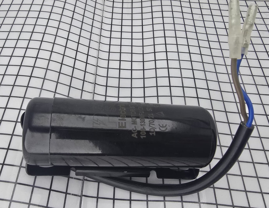 CAPACITOR ARRAN 108-130 MF 220/250V LAST ONE C/SOPORTE