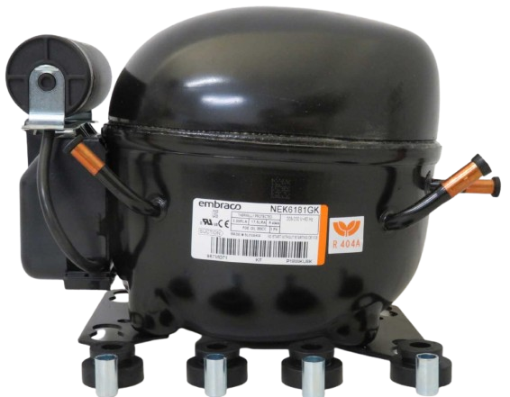 MOTOR COMP EMB.ASPER 1/3+ R404A  HBP 4404 BTU 7.28 cm3 220/1/60