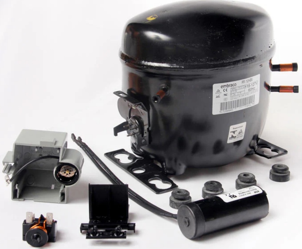 MOTOR COMP EMB 1/3+ R134A LBP/1190 HBP/5250 11.14 cm3 110/1/60