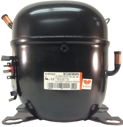 [NTU6238GKV] MOTOR COMPRESOR EMB.ASPER 1.1/2 HP R404A HBP 17690 BTU 32.67 cm3 220/1/60