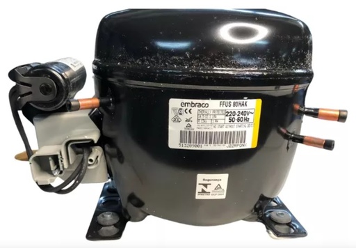 [FFUS80HAK] MOTOR COMP EMB 1/4 R134A 815 BTU  6.76 cm3 220V EXHIBIDORAS  LBP-MBP