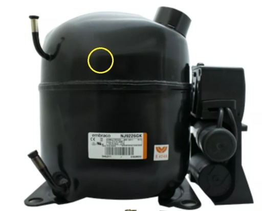 [NJ9226GK] MOTOR COMPRESOR EMB.ASPER 1+HP R404A HBP 12653 BTU 220/1/60