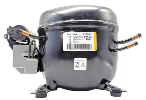MOTOR COMP EMB 1/3+ R134A LBP/1290 MBP/ BTU 10.61 cm3 220/1/60