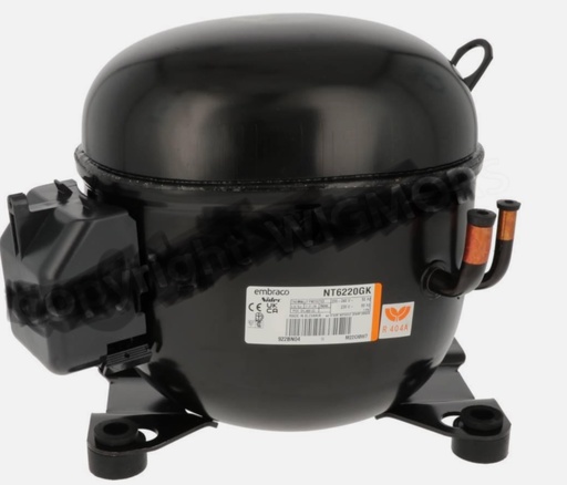 [NT6220GK] MOTOR COMP EMB.ASPER 3/4 HP R404A  LBP 8750 BTU 220/1/60