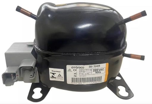 [EMR80HLR] MOTOR COMPRESOR EMB 1/4 R134A LBP/757 MBP/1613 BTU 6.6 cm3 220/1/60